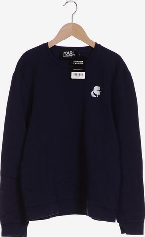 Karl Lagerfeld Sweatshirt & Zip-Up Hoodie in M in Blue: front