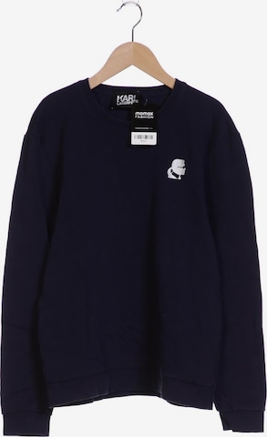 Karl Lagerfeld Sweatshirt & Zip-Up Hoodie in M in Blue: front