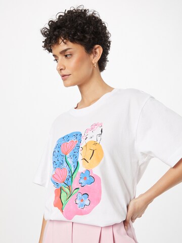 Monki T-Shirt in Weiß