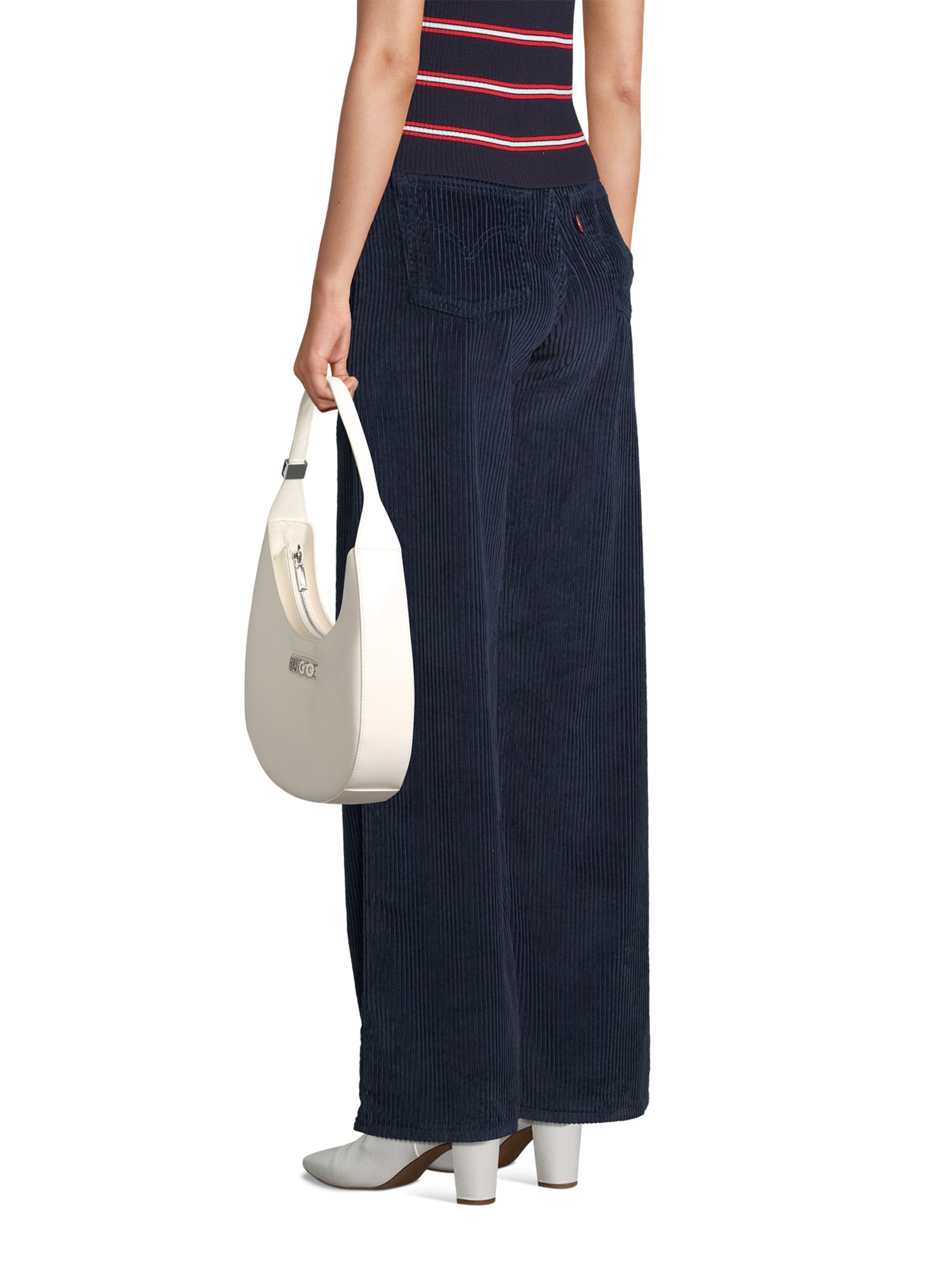 HUGO Schultertasche 'Mel 2.0' in Weiß: Vorderseite