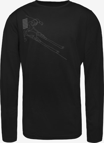 Schöffel - Camisa funcionais 'Hasliberg' em preto: frente