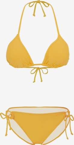 CHIEMSEE Triangle Bikini in Yellow: front