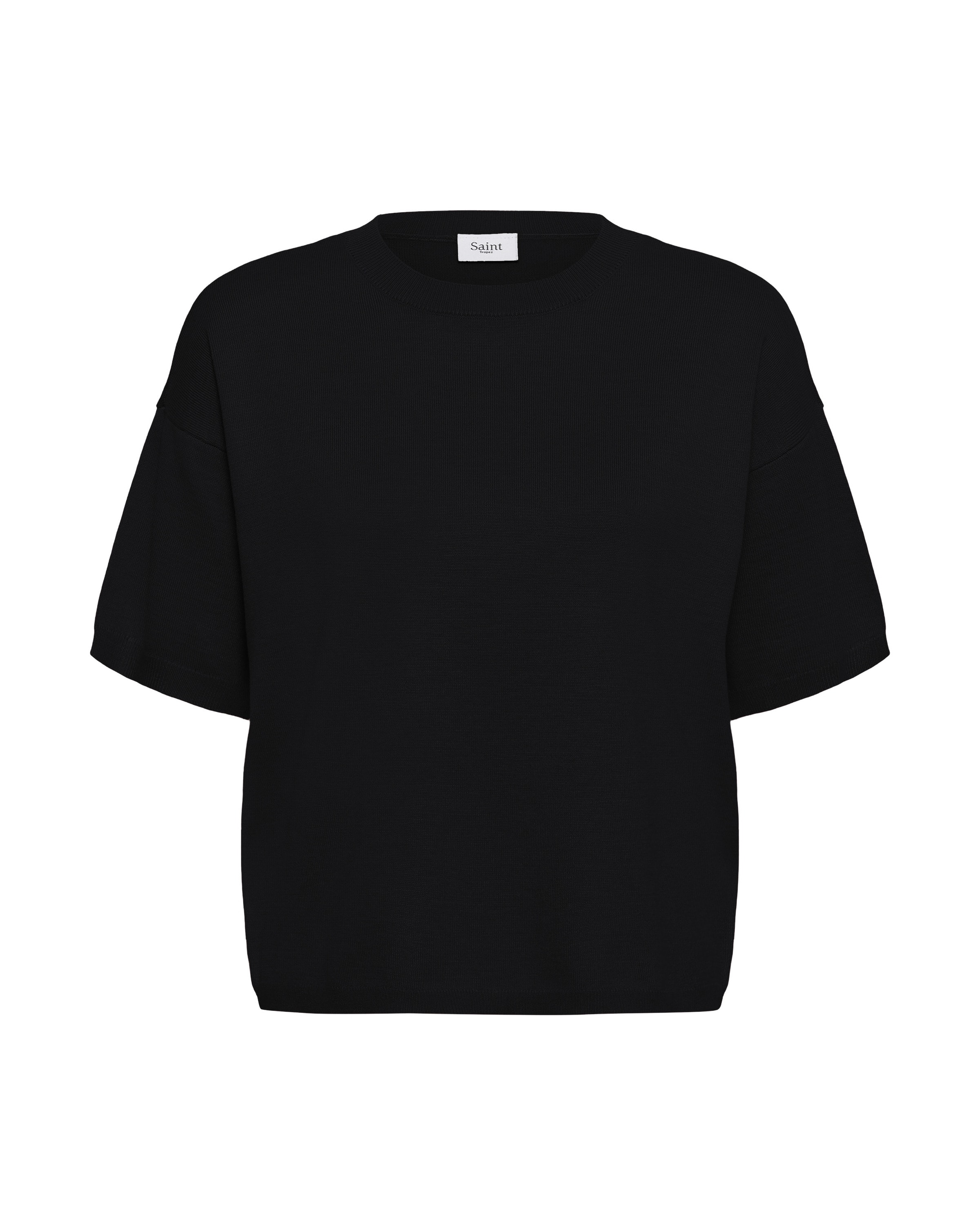 SAINT TROPEZ Pullover 'MilaSZ' in Schwarz: Vorderseite