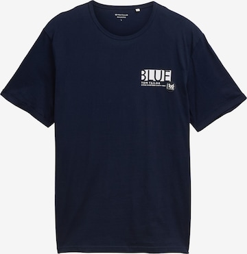T-Shirt TOM TAILOR en bleu : devant