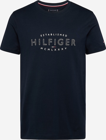 T-Shirt TOMMY HILFIGER en bleu : devant