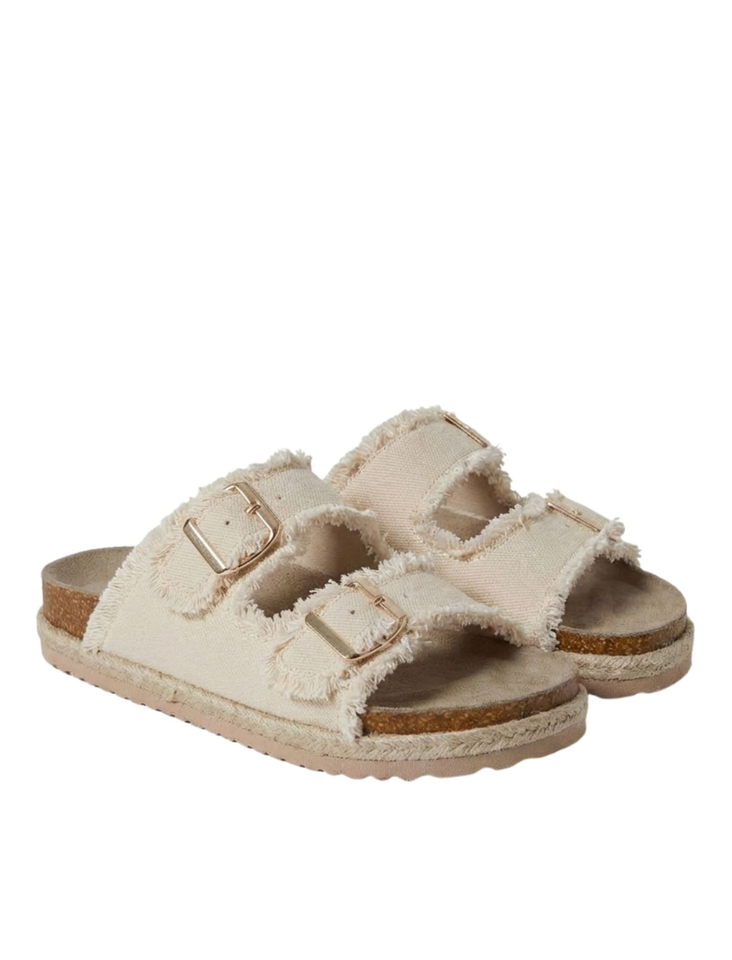 South Beach Mules in Beige