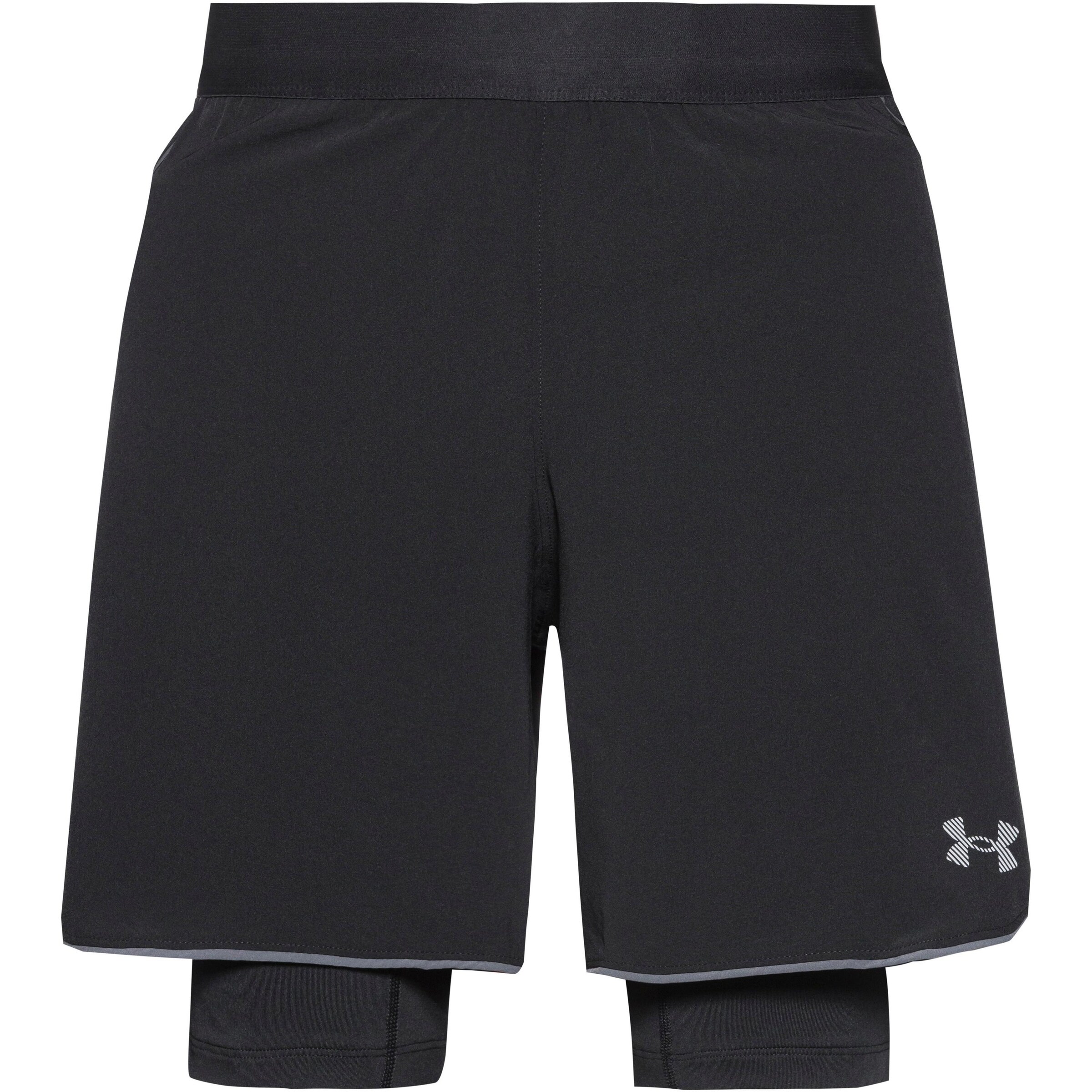UNDER ARMOUR Regular Sports trousers 'UA Velociti Pro 2-in-1' in Black: front