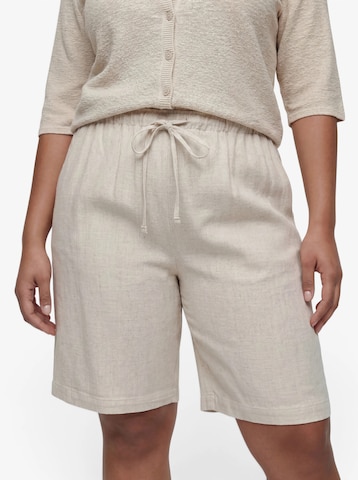 Loosefit Pantalon 'CARSiesta' ONLY Carmakoma en beige