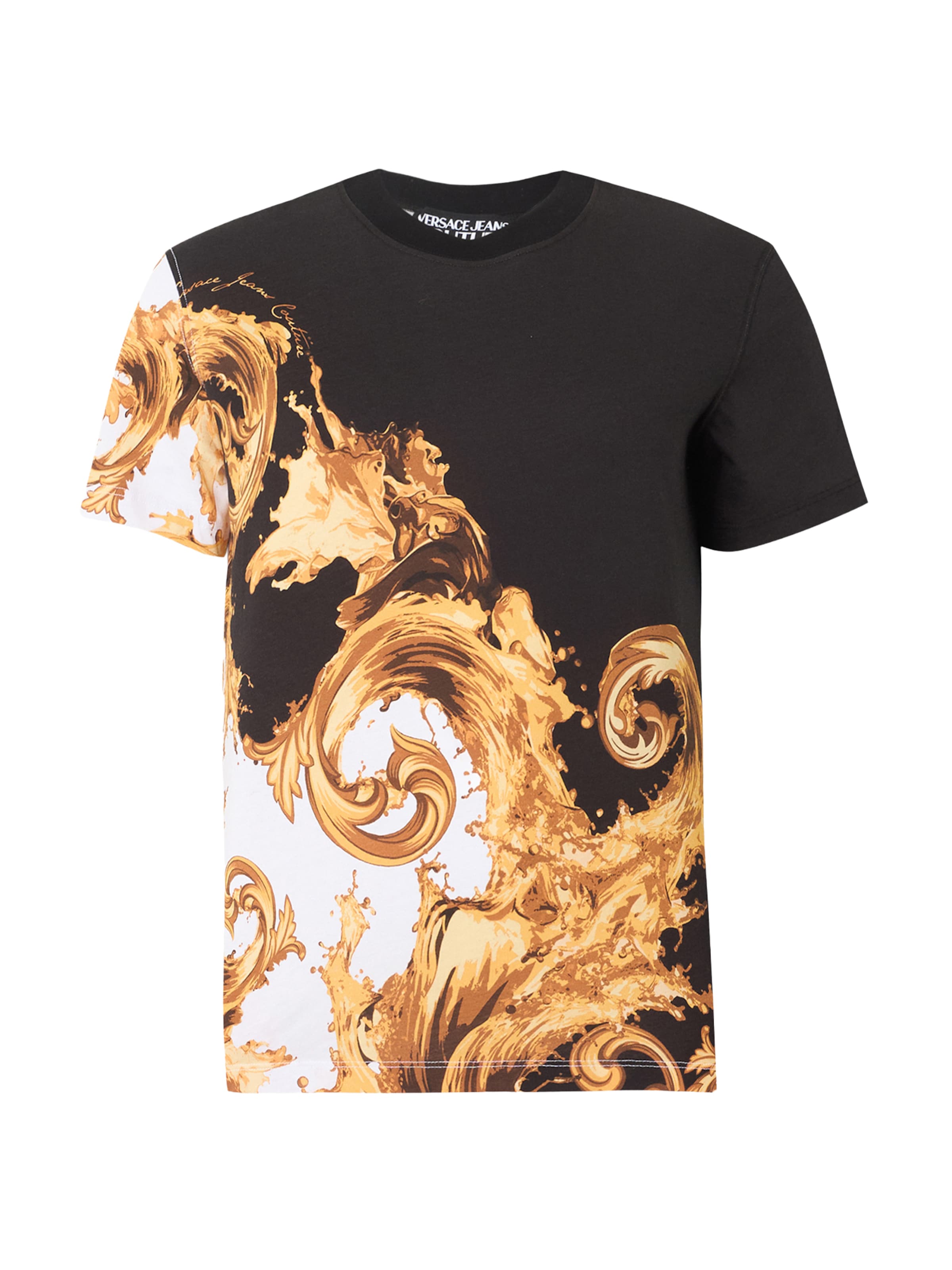 T-shirt Versace Jeans Couture en noir : devant