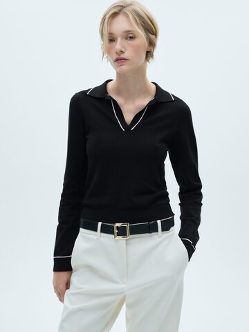 Pull-over 'VERTA' MANGO en noir : devant