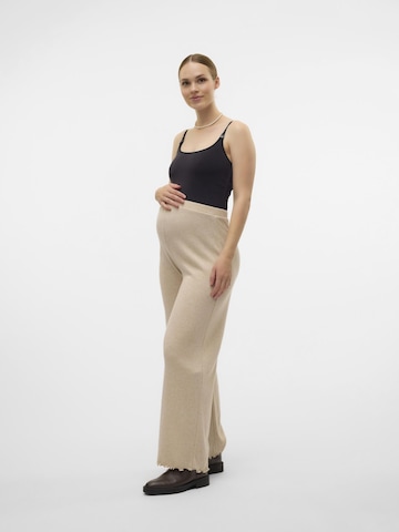 MAMALICIOUS Wide leg Broek 'MLMetha' in Beige