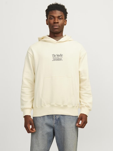 JACK & JONES Sweatshirt i beige: forside