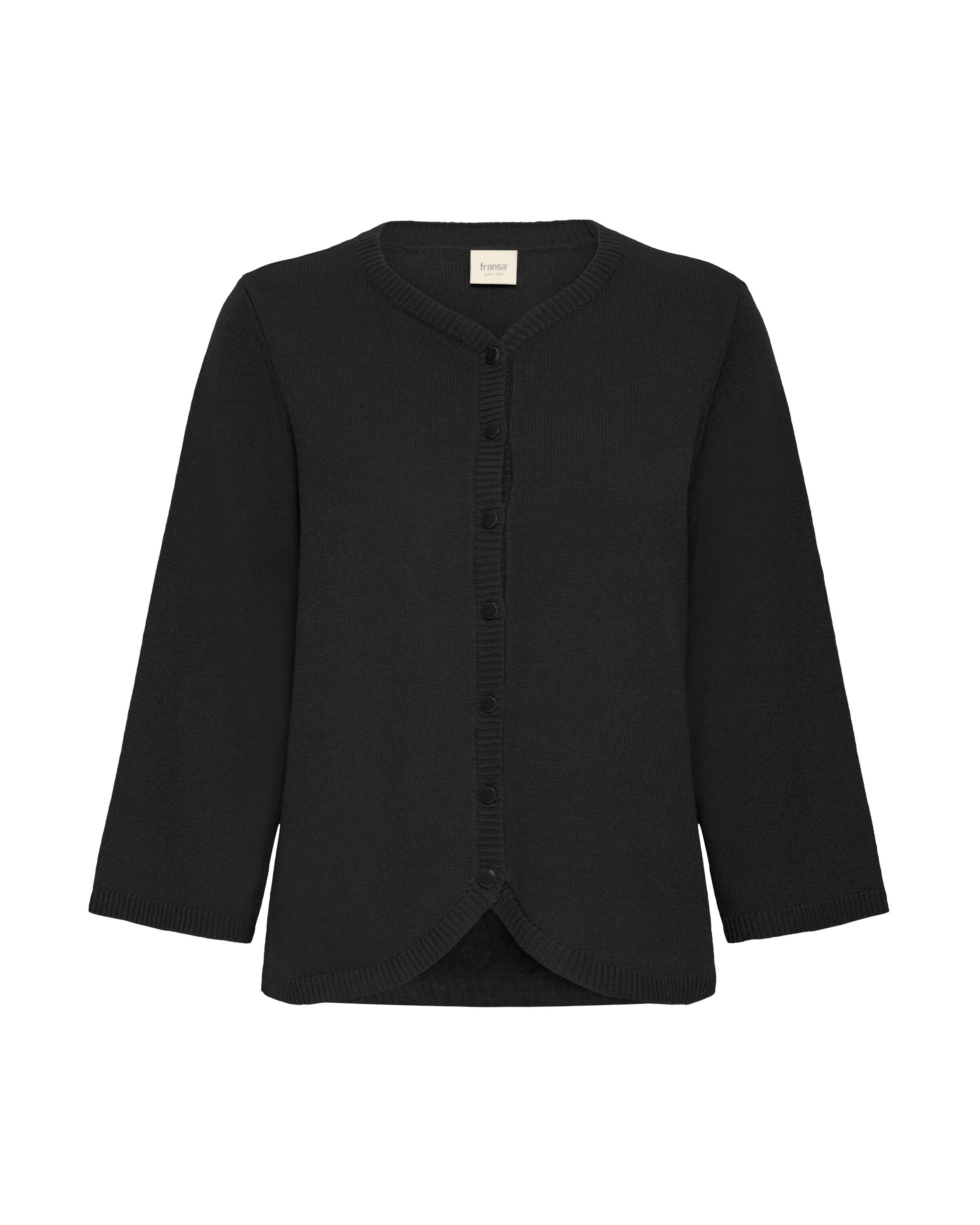 Fransa Cardigan 'FRBITTE CAR 2 ' i sort: forside