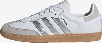 Sportbačiai be auliuko 'Samba' iš ADIDAS ORIGINALS, spalva – akmens / sidabrinė / balta, Prekių apžvalga