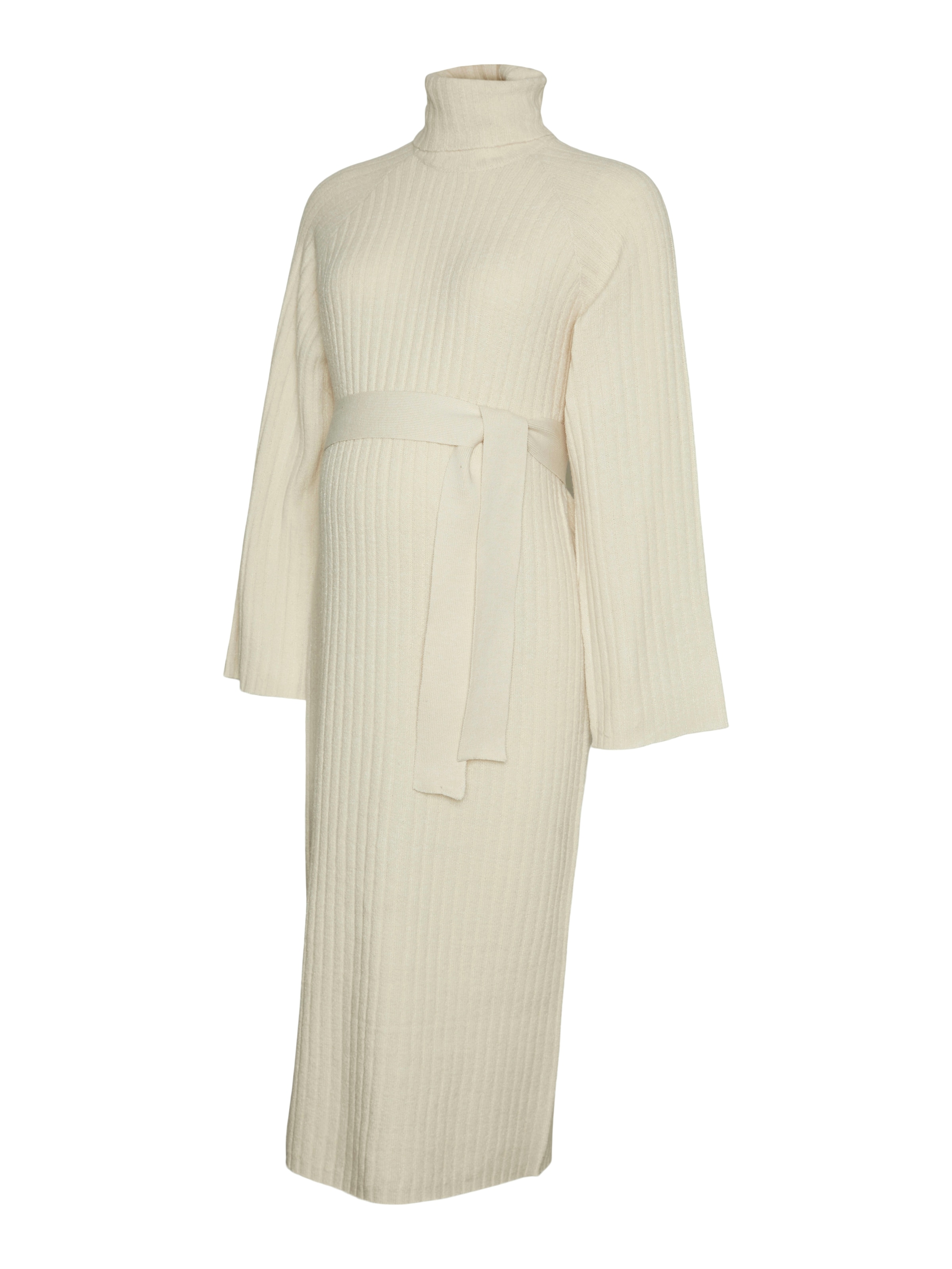 MAMALICIOUS Úpletové šaty – béžová: přední strana