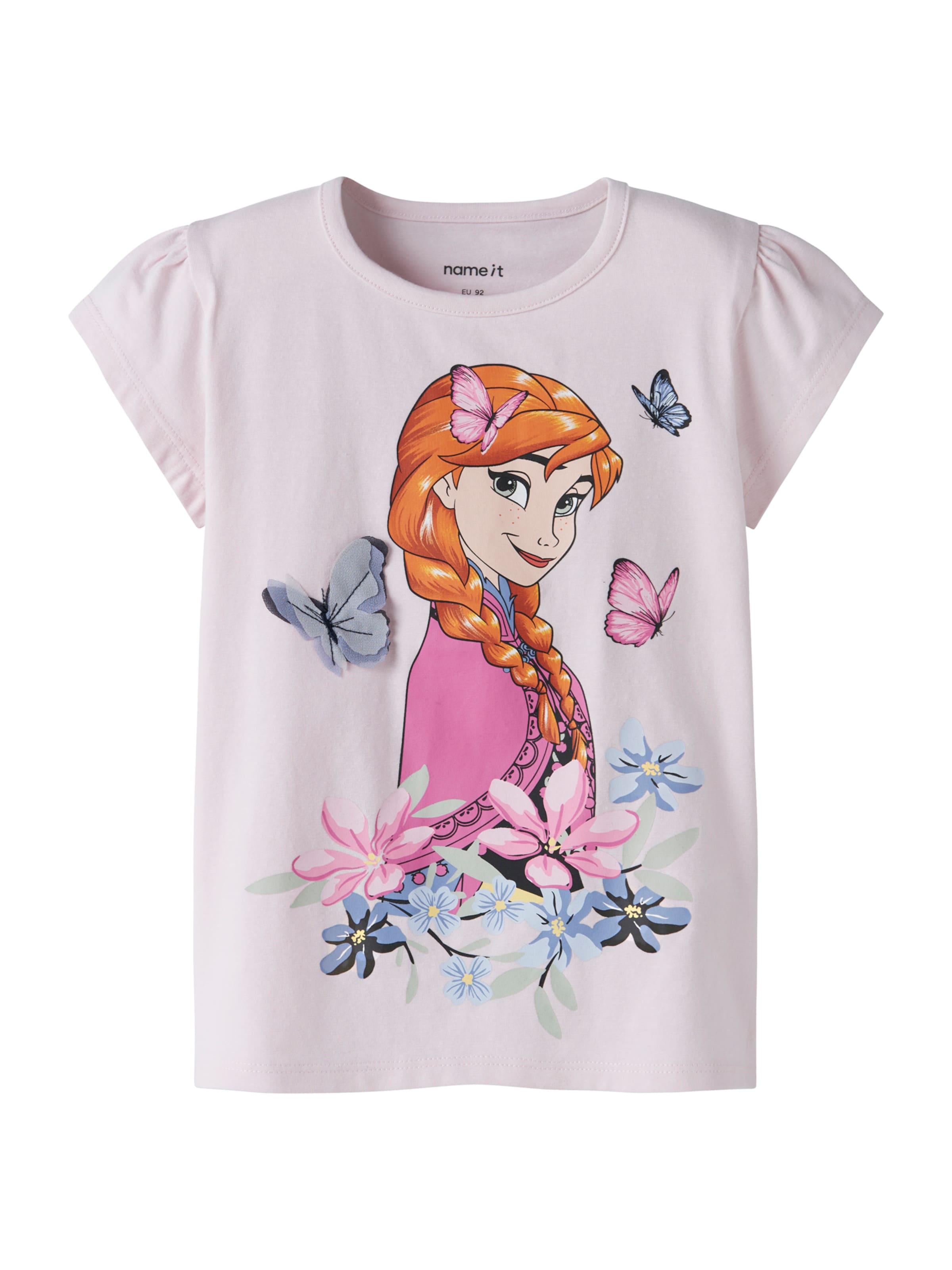 NAME IT T-Krekls 'NMFMERI FROZEN', krāsa - safīra / tumši oranžs / rožkrāsas / gaiši rozā, Preces skats