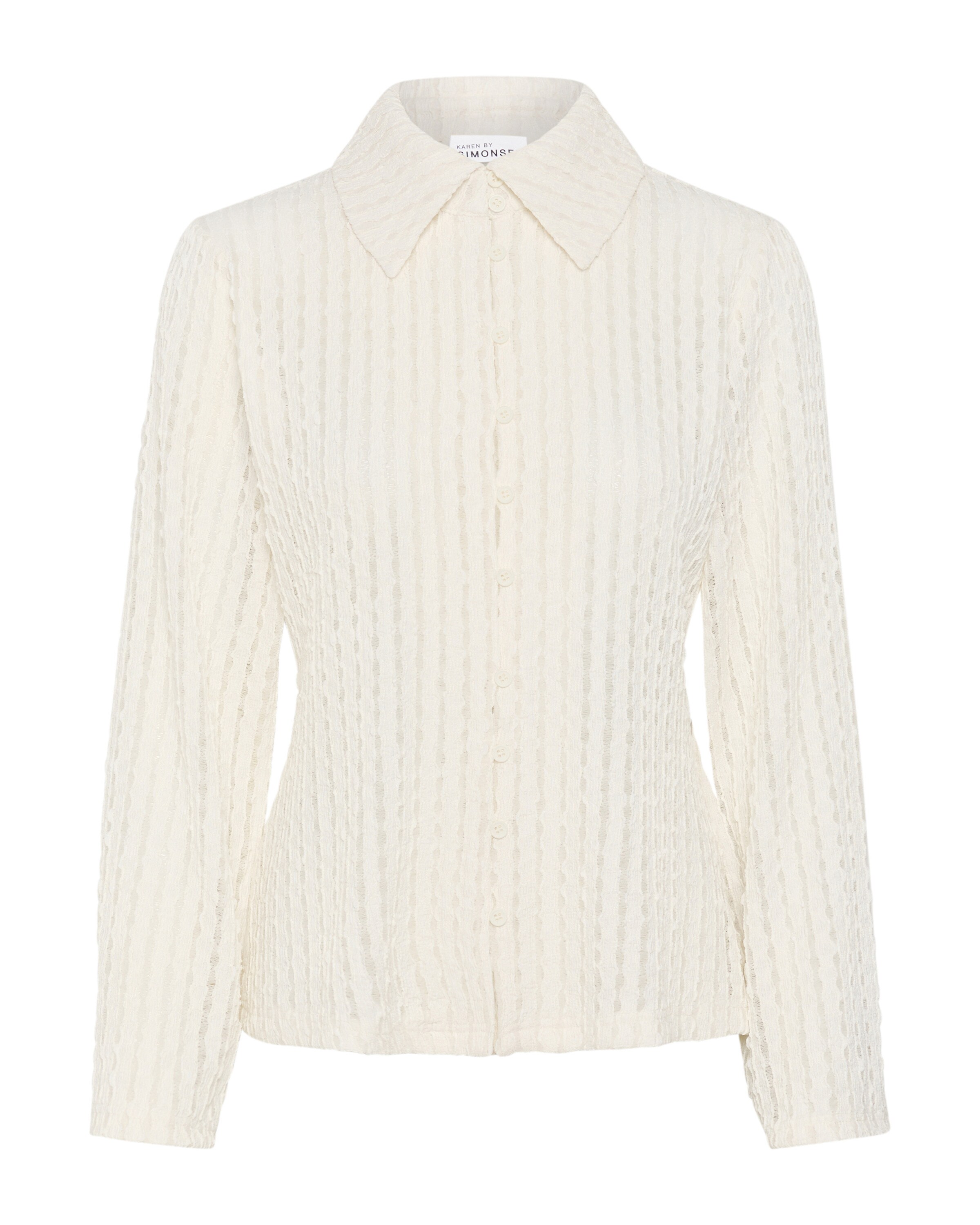 KAREN BY SIMONSEN Knit cardigan in White: front