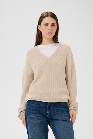 InWear Pullover 'MiamIW' in Beige: Vorderseite