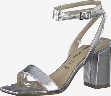 TAMARIS Sandals in Silver: front