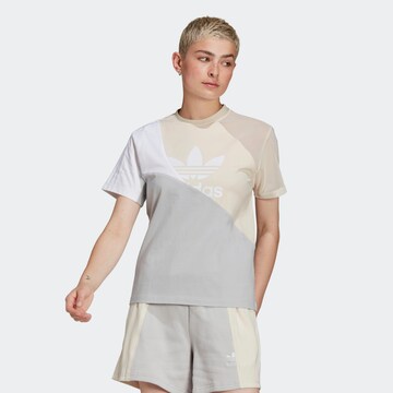 T-shirt ADIDAS ORIGINALS en beige : devant