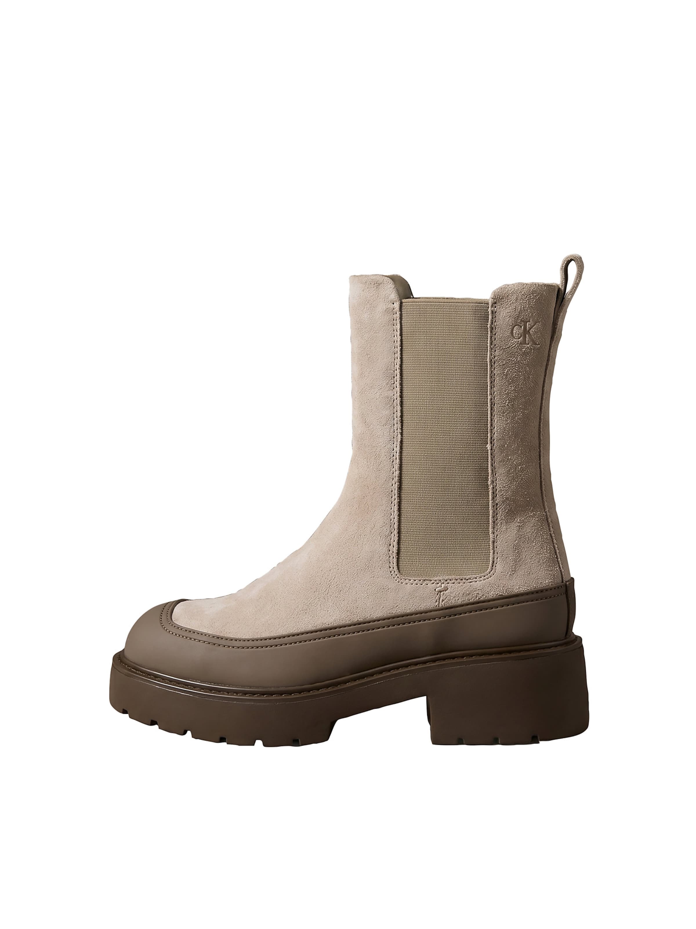 Calvin Klein Chelsea boots in Beige: front