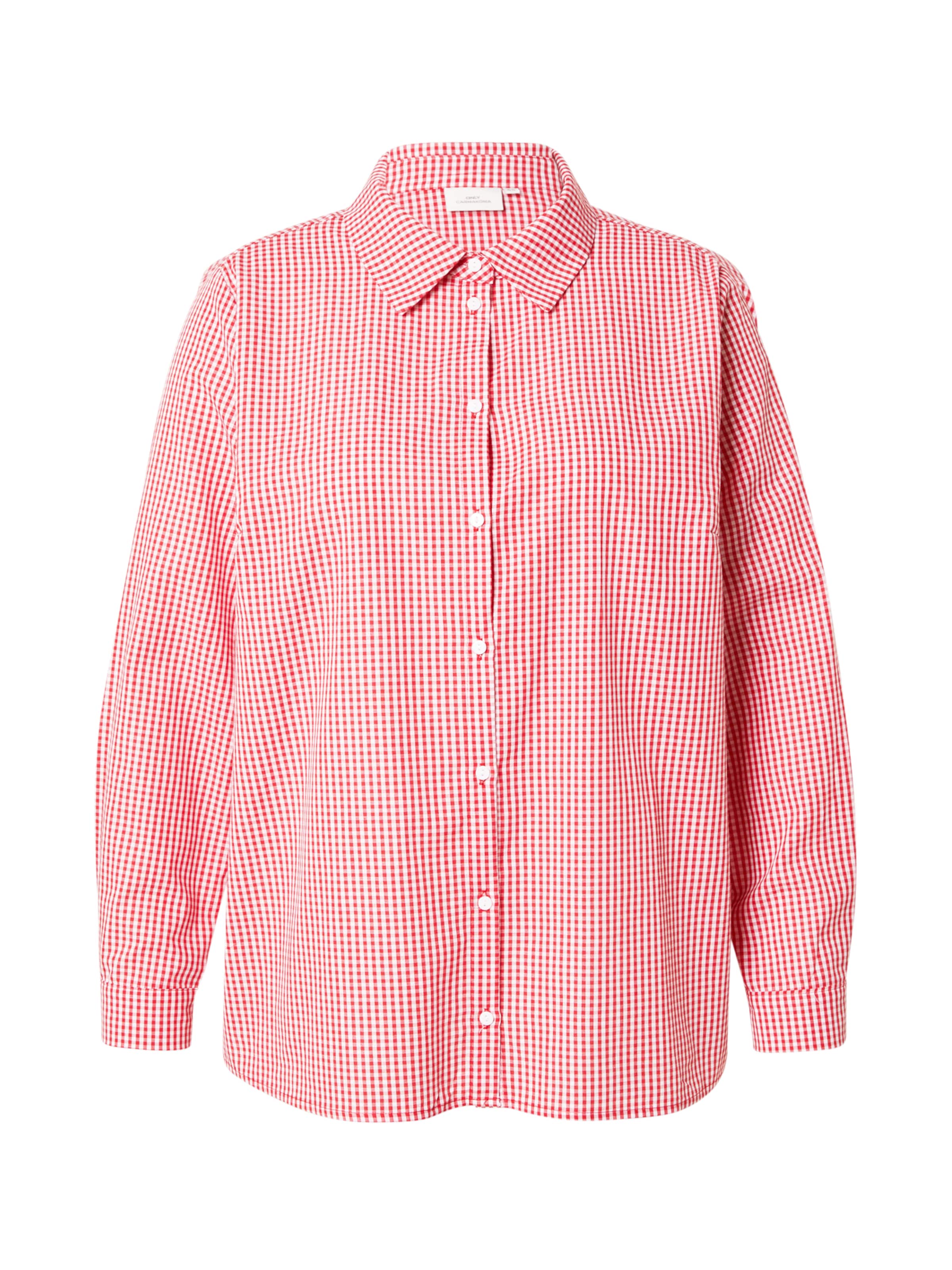 ONLY Carmakoma Bluse 'CARHEIDE' in Rot: Vorderseite