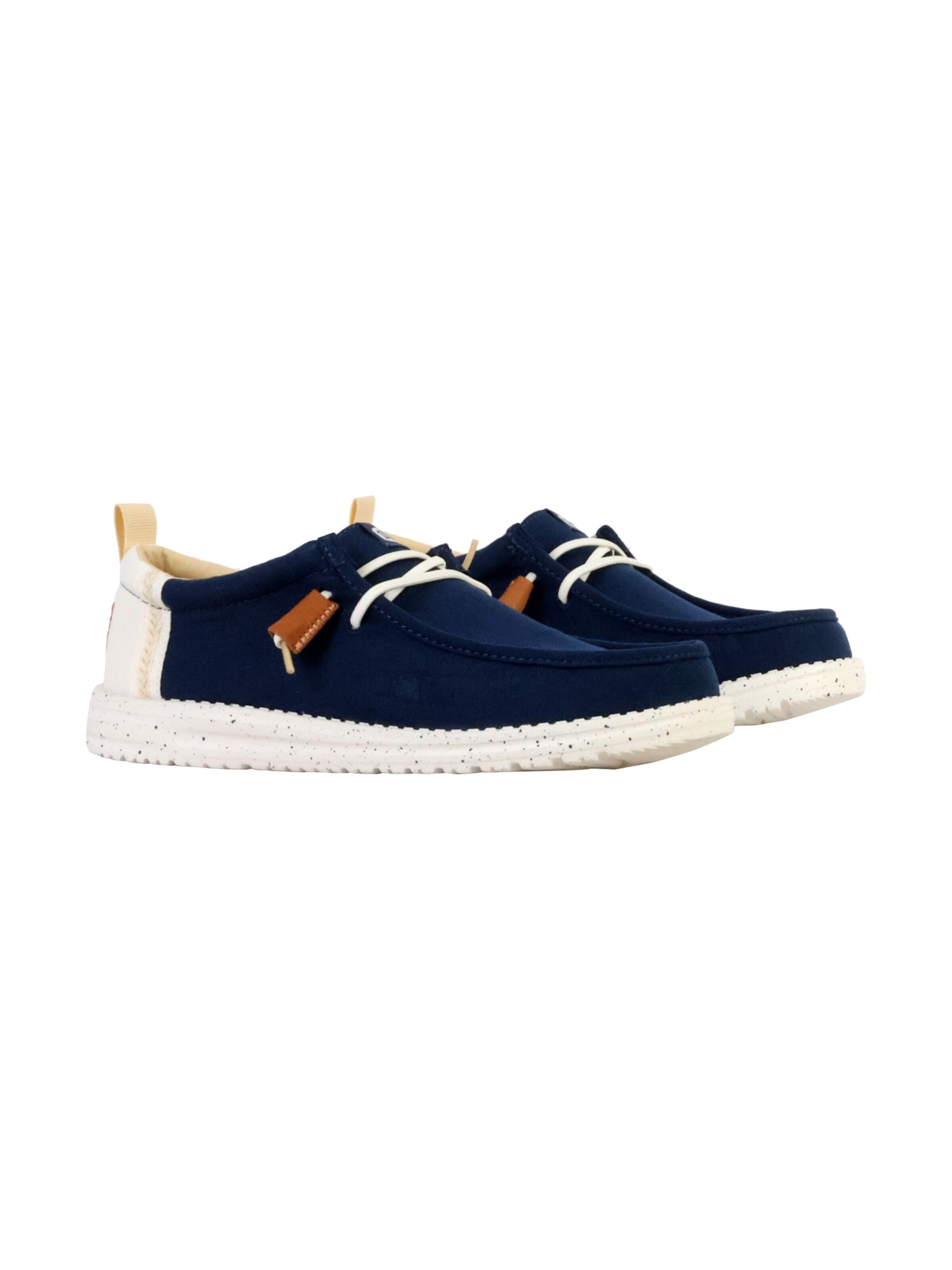 Slipper 'Schnür-Mokassin „Wally Craft Linen“' di HEY DUDE in blu