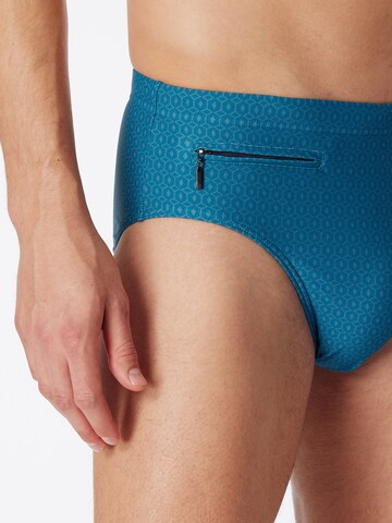 SCHIESSER Swim Trunks ' Classic Swim ' in Blue