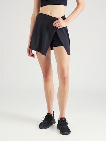 Girlfriend Collective Athletic Skorts in Black: front