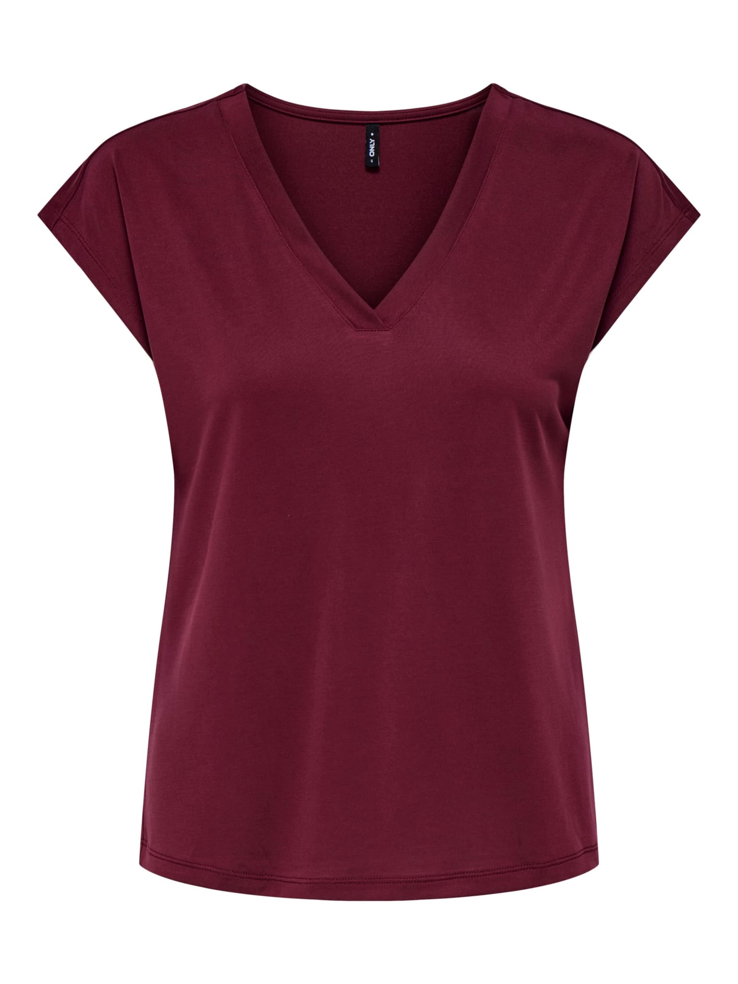 ONLY Top 'Free' in XS in de kleur Bordeaux, Productweergave