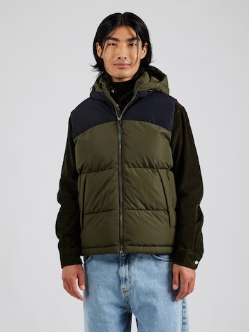 JACK & JONES Жилетка 'AERO' в Зеленый: спереди