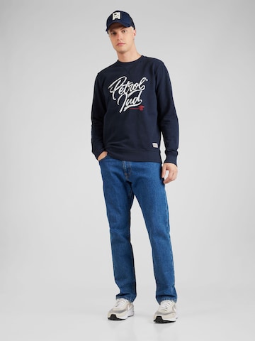 Sweat-shirt Petrol Industries en bleu