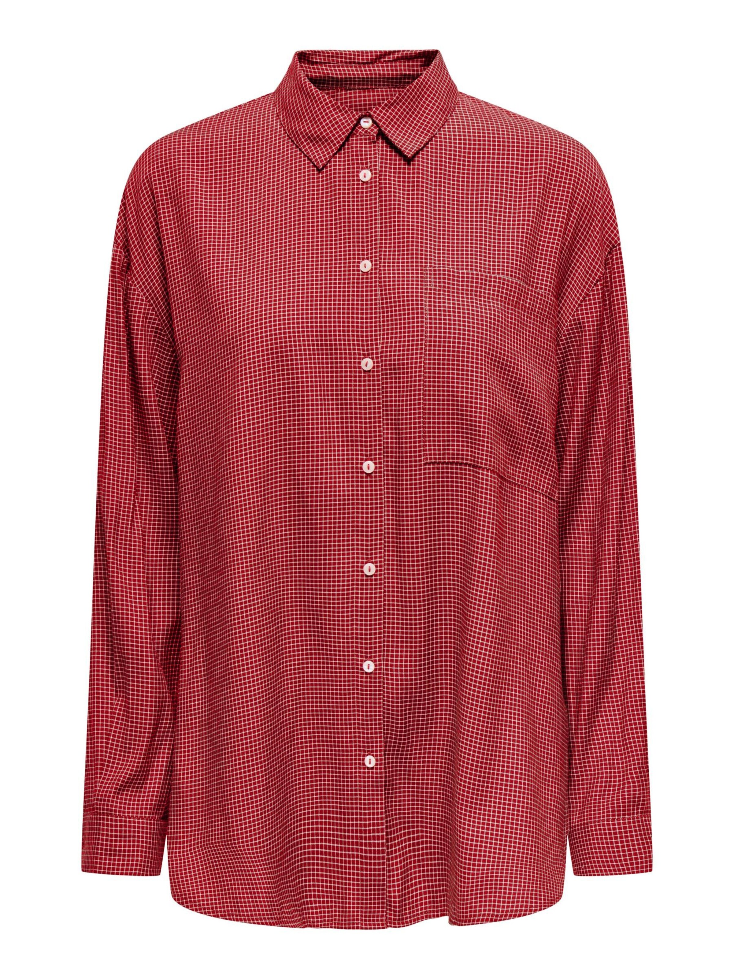 ONLY Blusa en rojo / blanco, Vista del producto