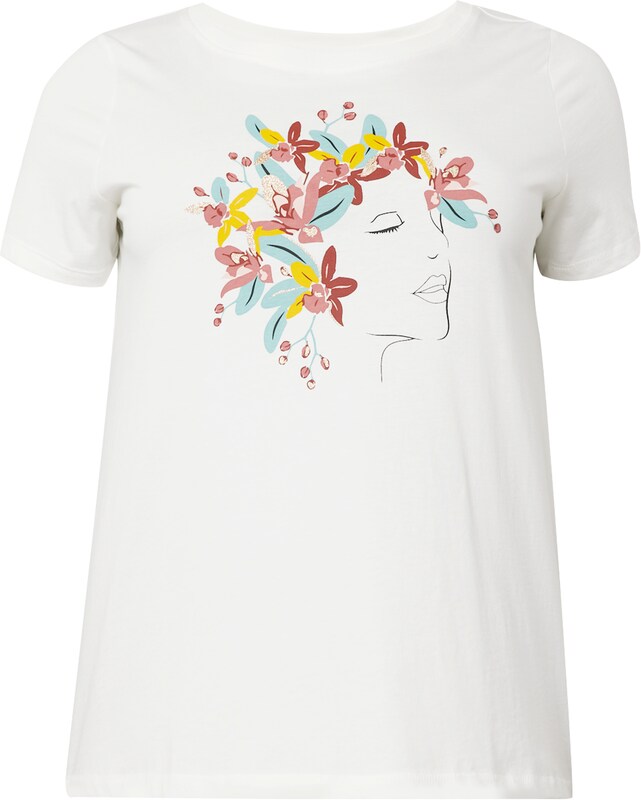ONLY Carmakoma T-Shirt 'CALANDRA' in Weiß ONLY Carmakoma T-Shirt 'CALANDRA' in Weiß