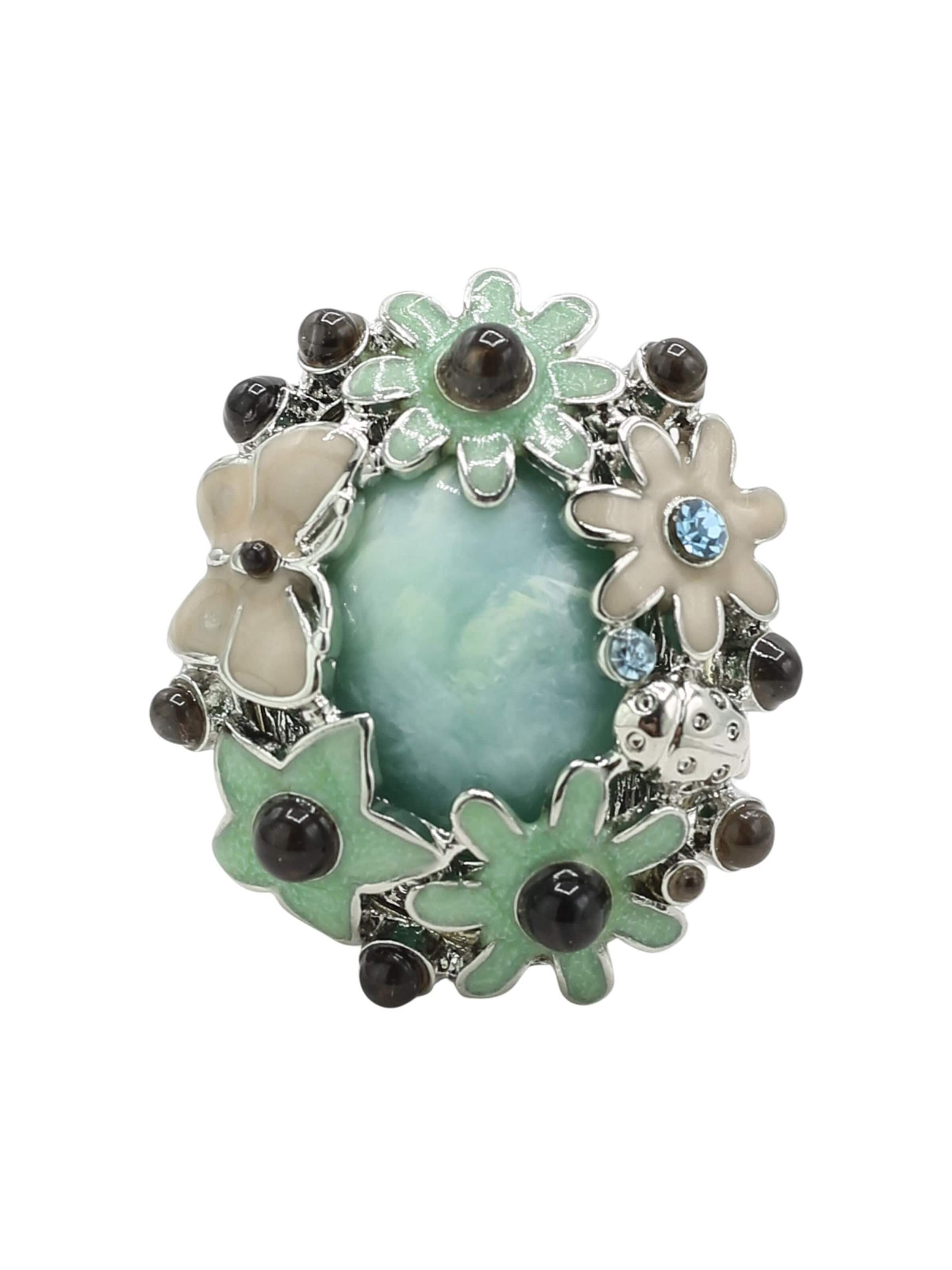 COLLEZIONE ALESSANDRO Ring 'Frühlingsgefühl' in Blue: front