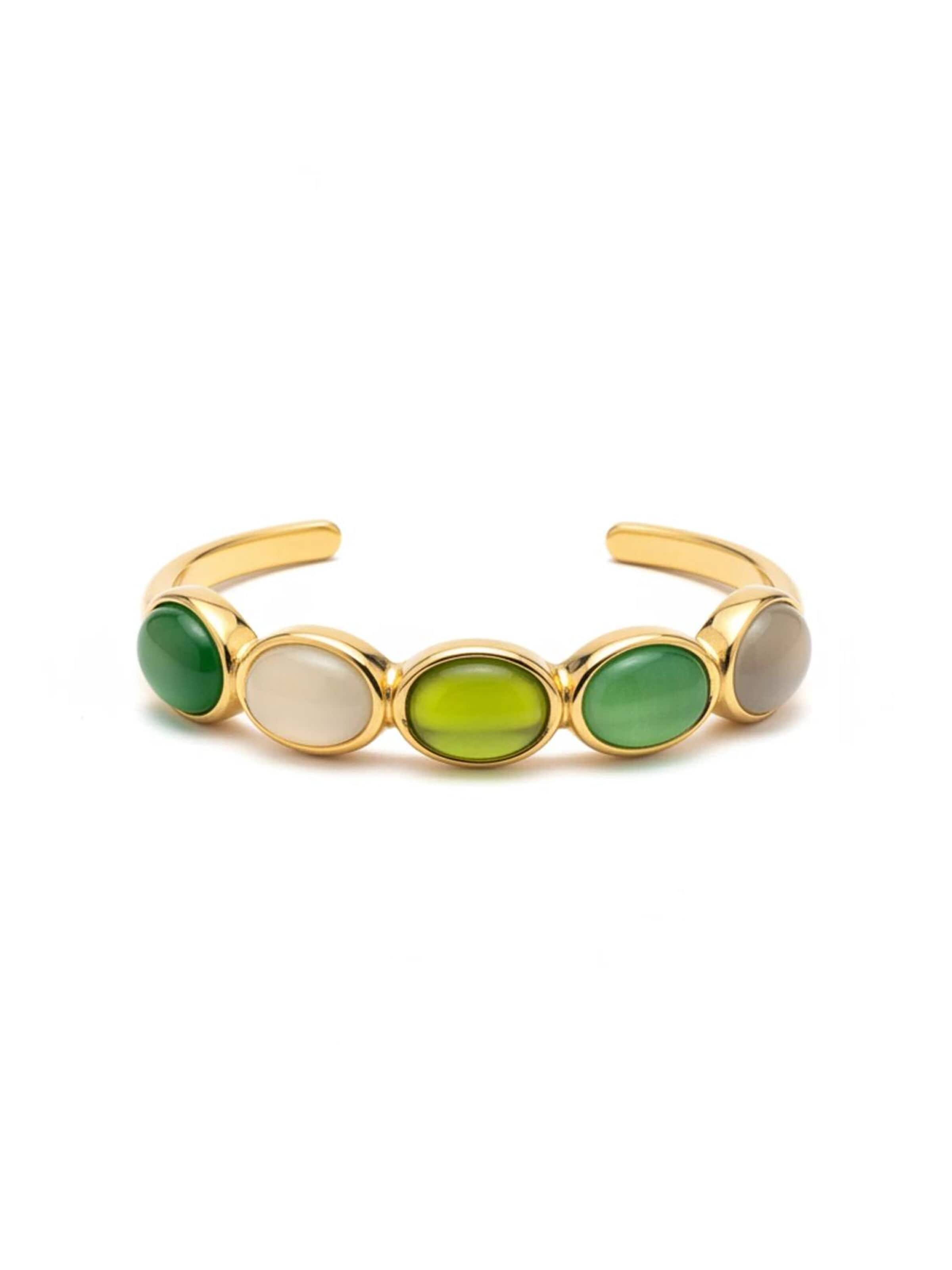 Bracelet 'Giardino di Pietra' ETNÉE en or : devant