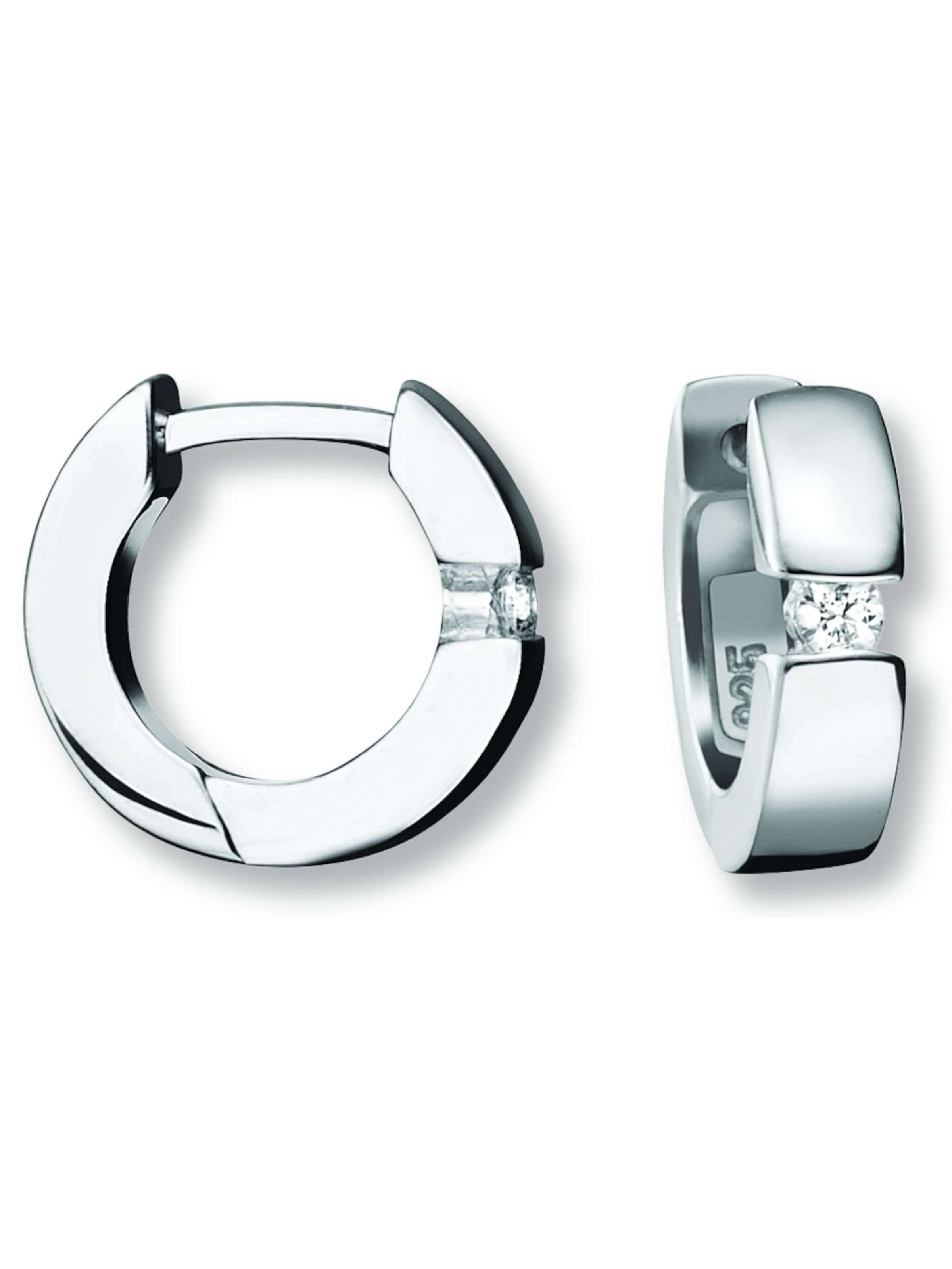 ONE ELEMENT Ohrringe in Silber: Vorderseite