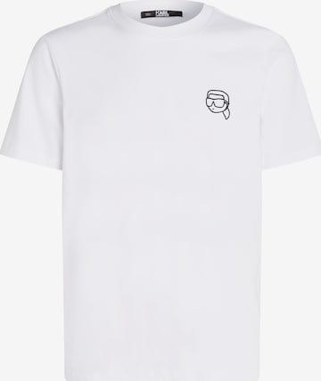 Karl Lagerfeld Shirt ' Ikonik ' in White: front