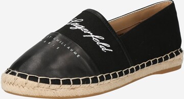 Karl Lagerfeld Espadrilles 'KAMINI' in Zwart: voorkant