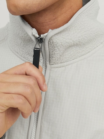 JACK & JONES Fleece Jacket in Grey