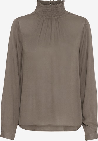 Kaffe - Blusa 'Trine' em castanho: frente
