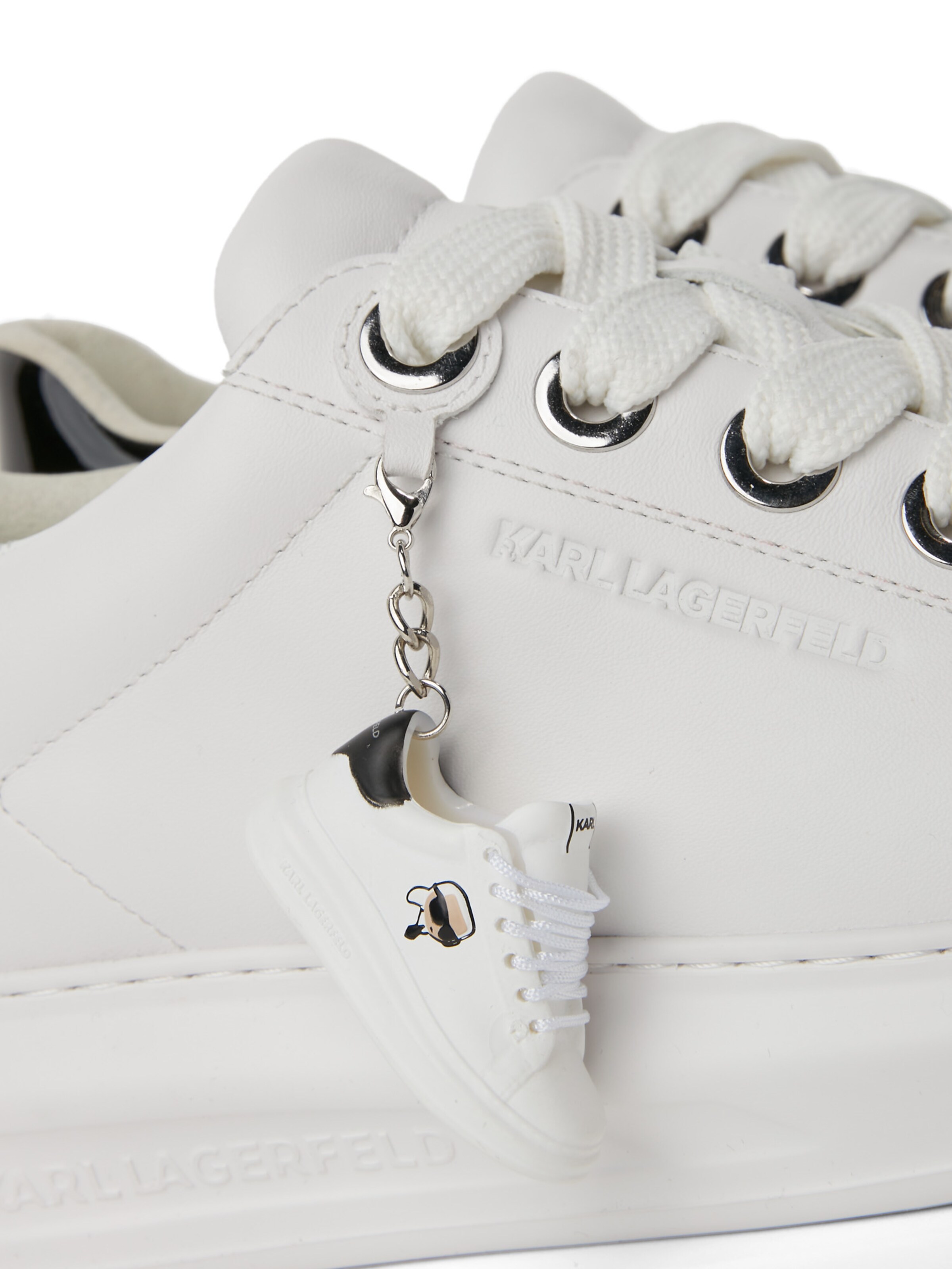 Karl Lagerfeld Σνίκερ χαμηλό 'Kapri' σε λευκό