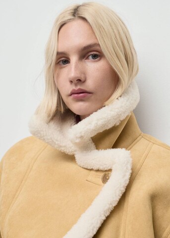 MANGO Winter Jacket 'Bunny' in Brown