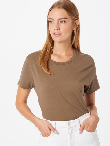 Samsøe Samsøe Shirt 'Solly solid' in Brown: front