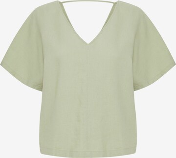 b.young Blouse 'Alakka' in Green: front