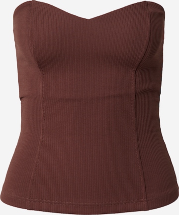 River Island Top in Brown: front