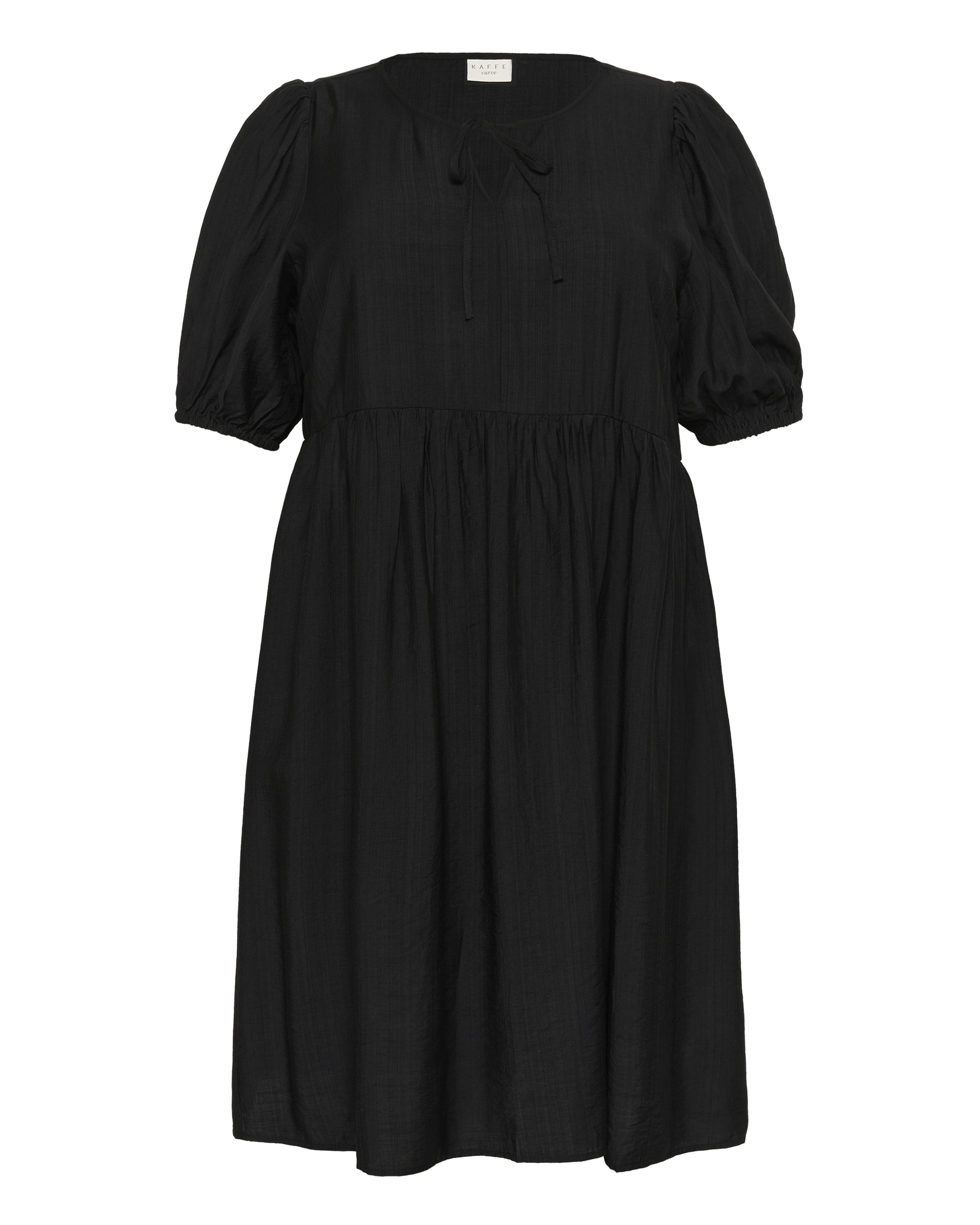 KAFFE CURVE Kjole i sort: forside