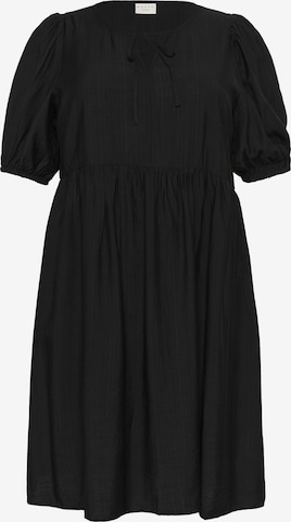 KAFFE CURVE Kjole i sort: forside