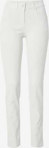 Coupe slim Jean GERRY WEBER en blanc : devant