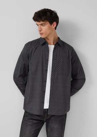 s.Oliver Comfort Fit Hemd in Schwarz